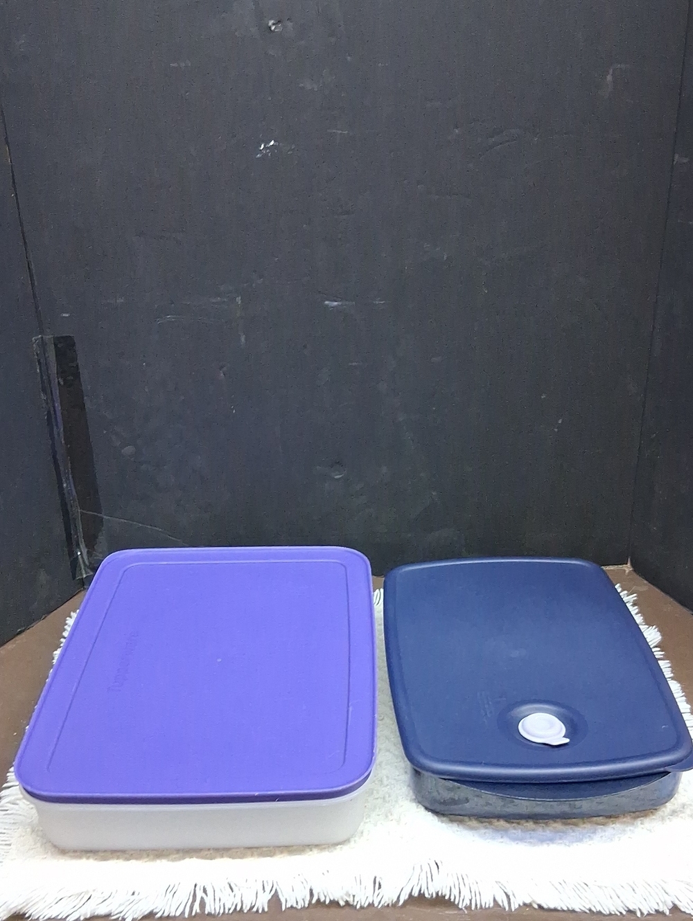 Tupperware Freezer mates container, & Vent "N Serve rect. divided dish